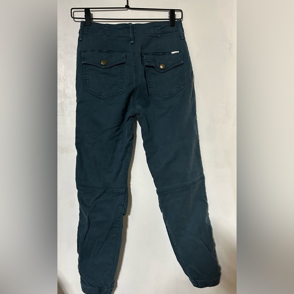 MOTHER MOTHER Misfit Crop Marine Ankle Zip Jogger Pants Womens Size 24 - Picture 3 of 12